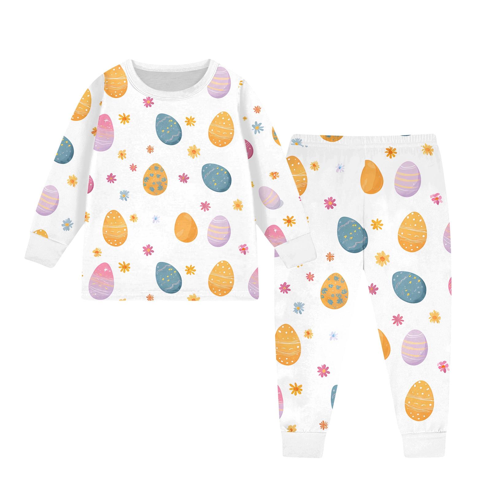 

Children s Set - Printed Cartoon Two-Piece Outfit Set For Boys And Girls 160 білий