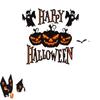 Kürbis Fenstersticker & Atmosphären-Flaggen - Halloween Glasaufkleber für Kindergarten & Geschäfte