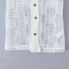 2025 Spring Women's European & American Style Casual Beach Cover-up Shirt