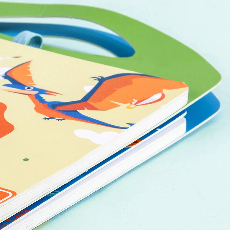 Neues 2-in-1 wiederverwendbares Malbuch Wassermalaufkleber Puzzles Spielbuch Sensorisch für Früherziehung Puzzle Malspielzeug