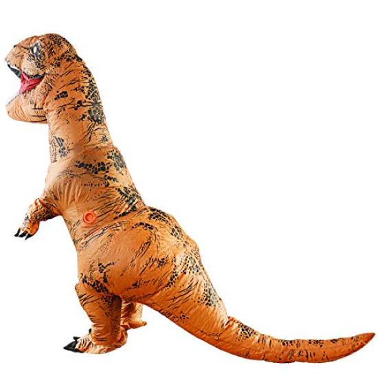Dinosaur Cosplay Tyrannosaurus Rex Adult Performance Inflatable Fun Toy [fun costumes] Costume, Costume, Prop, Costume, (Kids, Green)