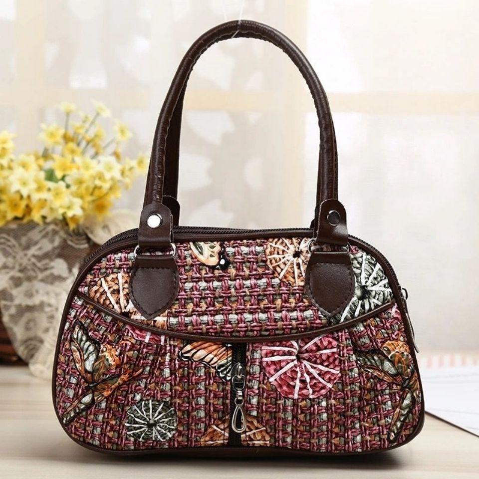 New Mom Bag, Handbag Grocery Bag Coin Purse Handbag, Retro Bohemian Style Women's Bag