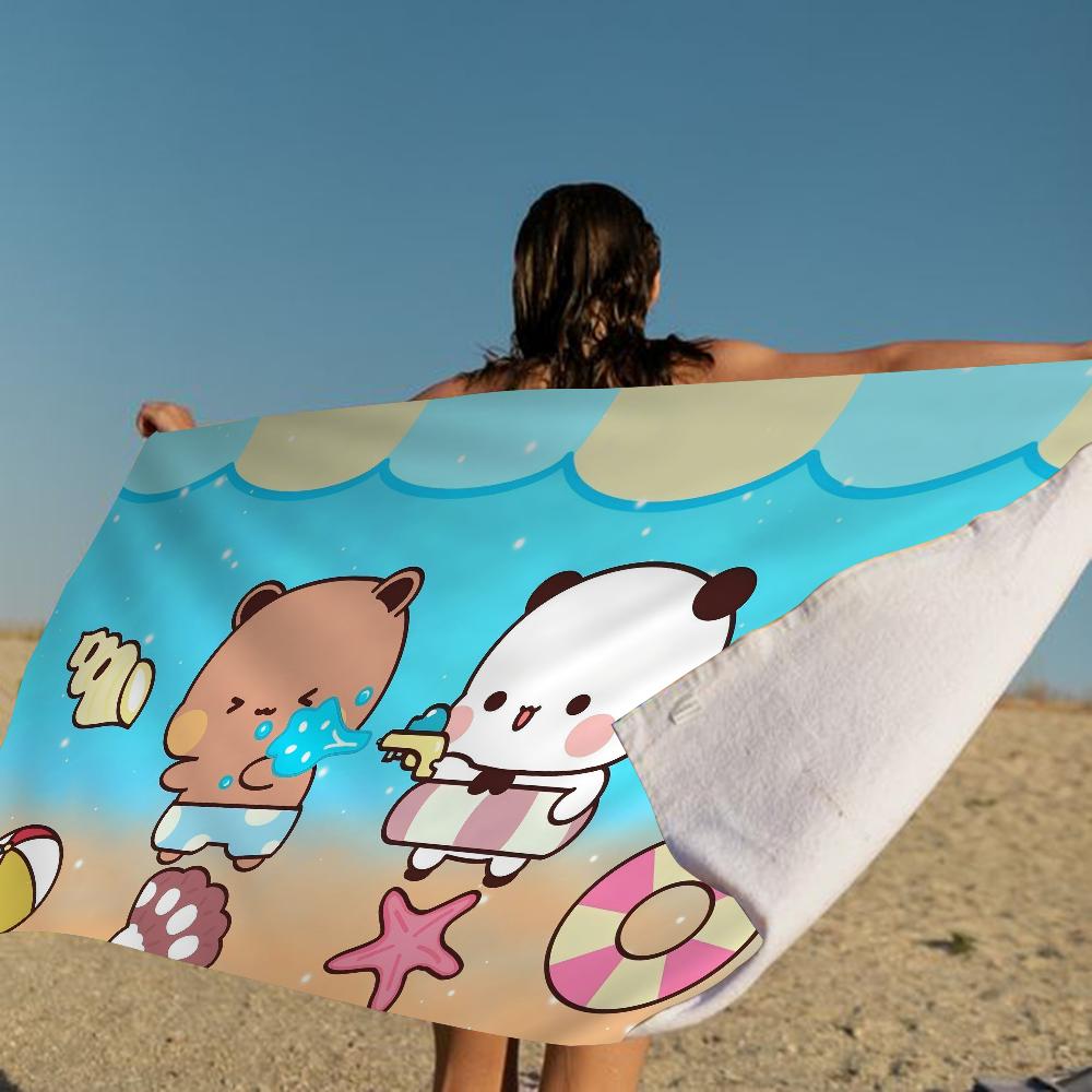 Ctue Bubu Dudu Microfiber Beach Towel Absorbent Quick Dry Soft Yoga Swimming Resort Mountain Climbing Towel