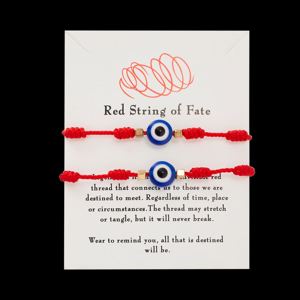 Handmade Braided Lucky 7 Knots Red String Bracelets For Women Men Turkish Blue Evil Eye Bracelet Friendship Couple Jewelry Gifts