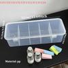 1PCS Transparent Plastic Nail Art Storage Box Organizer Case for Rhinestones Brushes Pens Buffers Grinding Files