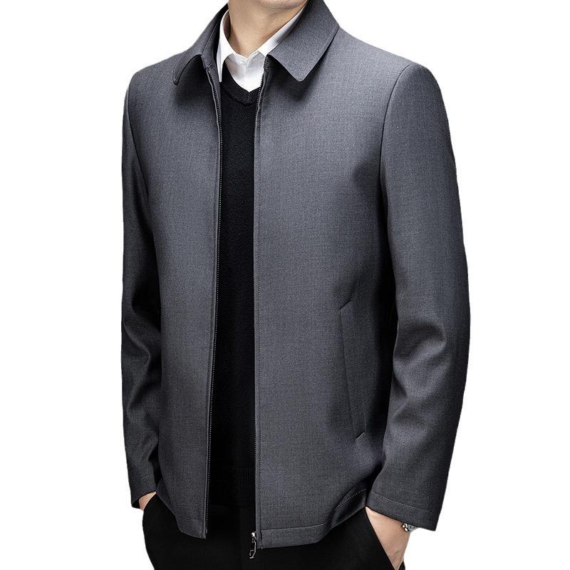 

Мужское пальто Осень и Зима Новый стиль Деловой повседневный Среднего возраста Папин костюм Утолщенный Зимний Теплый Мужской Верх 4XL