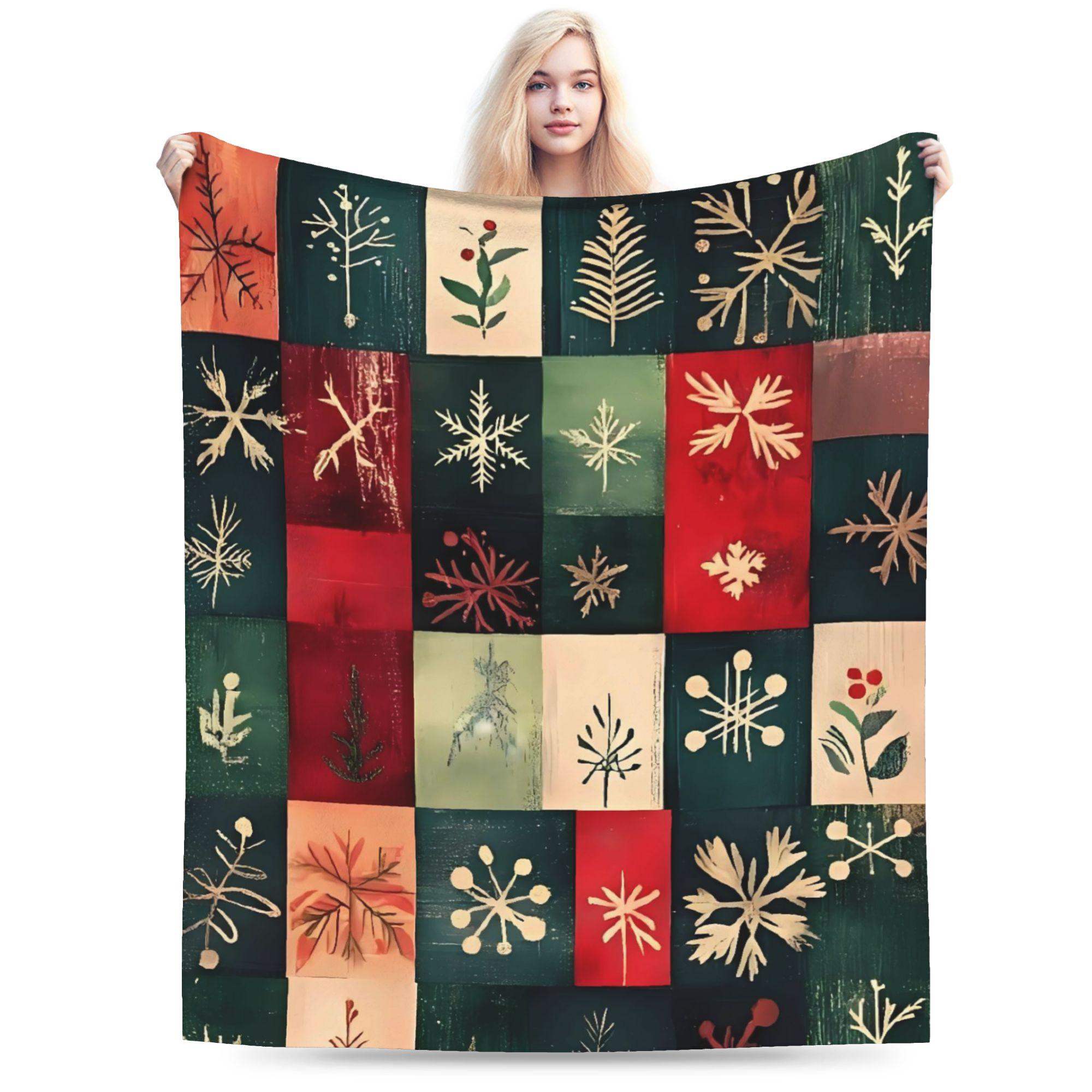 

Christmas Theme Blankets Super Warm Funny Plush Bedding Throws For Girls Boys Couch Chair Sofa Bed Flannel Bedspread Bed Cover 75x90cm