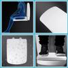 Slow-Close Square Toilet Seat Lid Cover Set Quick Release Thicken Replacement Universal Easy Installation for Home