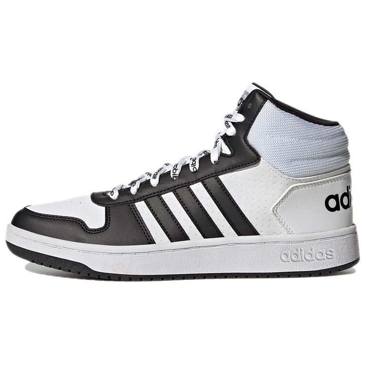 Adidas Hoops 2.0 Mid  White Black  FW4476 38