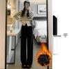 Women's Black Corduroy Fleece-Lined Wide-Leg Pants - High-Waisted, Loose Fit, Autumn/Winter 2025 Collection.