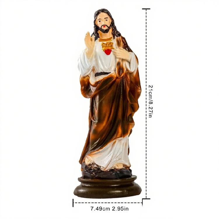 Devotional Priest Sculpture With Delicate Coloring  Statue Sculpture Church Decoration For  Homes