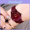 Gadi Stylish Sparkle Female Quartz Watch With Waterproof Alloy Case And Leather Band For Daily Wear