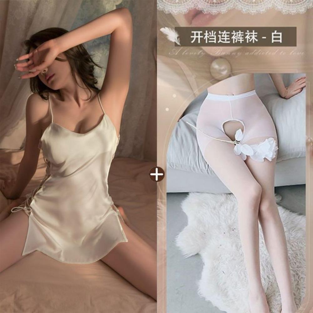 Lenjerie Sex Sexy Pure Desire Pijamale Pat Free Crotch Tease Passion Uniform Seductie Robe