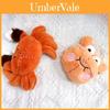 Big Crab Plush Keychain With Beaded Chain For Souvenir Collectible