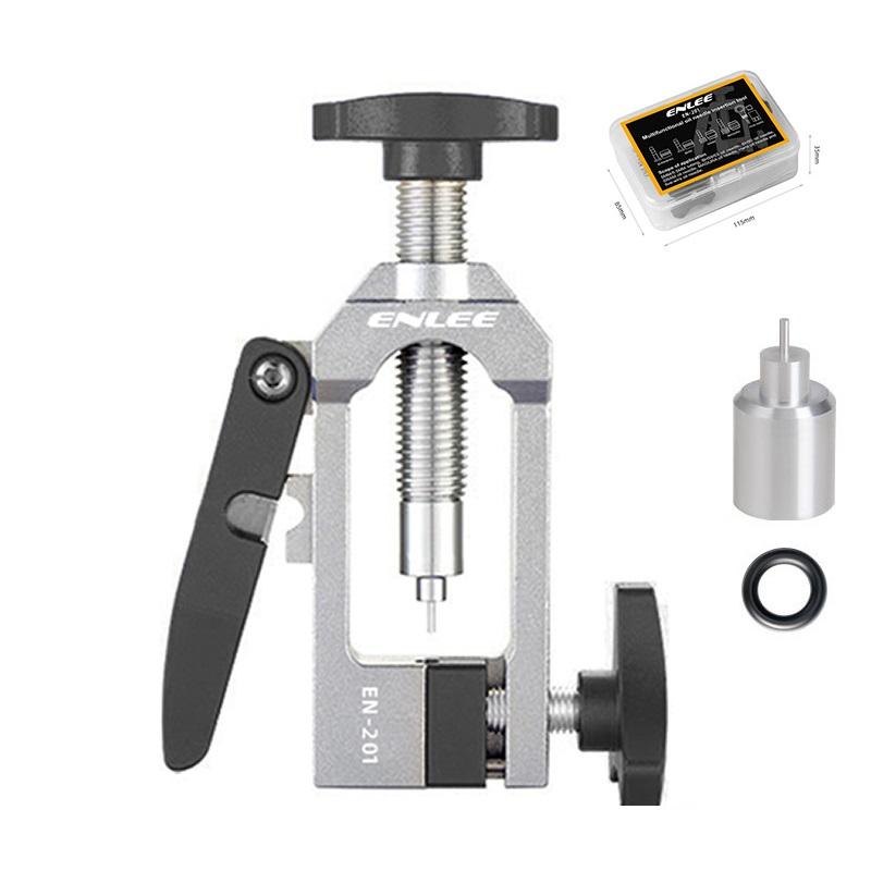 ENLEE Bicycle Integrated Oil Needle Insertion Tool Olive Head Oil Pipe Insertion Device Oil Pipe Cutting T ool Bicycle Tool YiTi Aluminum alloy