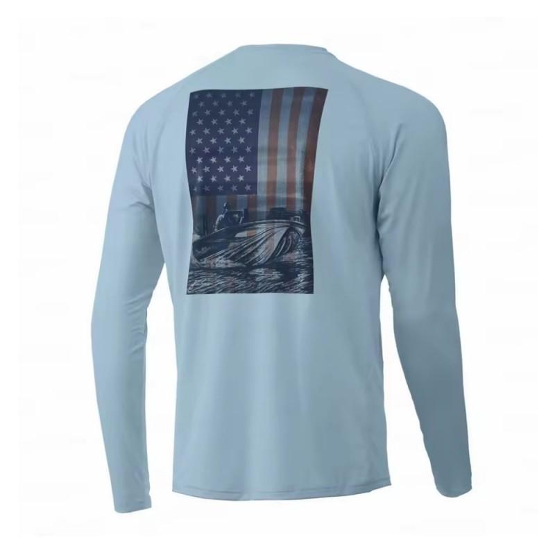 HUK Fishing Shirt UV Protection Men's Quick-drying Suit Sun UPF50