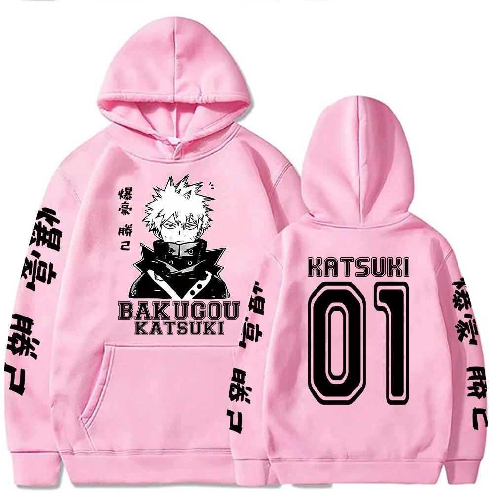 My Hero Academy Potištěná Mikina s Kapucí Pánská Dámská Harajuku Podzim Zima Ležérní Oversize Dlouhý Rukáv Fleecová Mikina