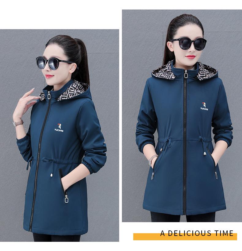 Women's Loose Fit Quilted Jacket - Winter 2025 Mid-Length Plus Size Casual Cotton Coat