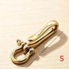 Retro Brass Belt U Hook Keychain Heavy Duty Easy Attach Key Ring Clip for Jean Wallet Chain 