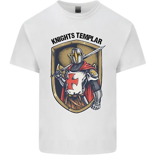 Knights Templar St Georges Day England Mens Cotton T-Shirt Tee Top M