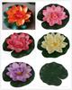 1 PCS Artificial Lotus Water Lily Floating Flower Pond Tank Plant Ornament 10cm Home Garden Pond Decoration