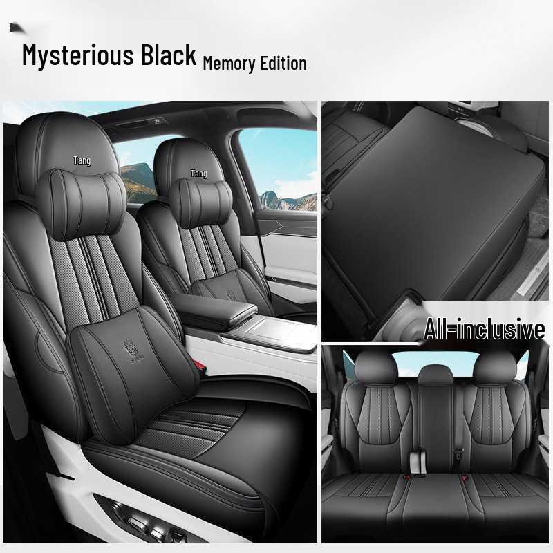 BYD Tang L Full Coverage DMI/EV Seat Covers - Breathable Perforated Cushions for All Seasons