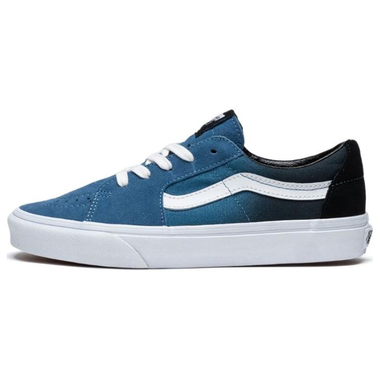 Vans Sk8 Low Slip Resistant Durable Low Top Skate Shoes Unisex Sneakers Blue Black VN0A5KXDY40