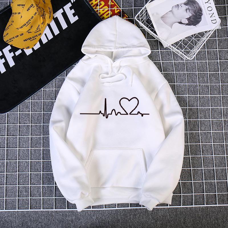 Women Hoodies Casual Harajuku Love Printed Hoodie Autumn Winter Female Hoodies Women Long Sleeve Clothing