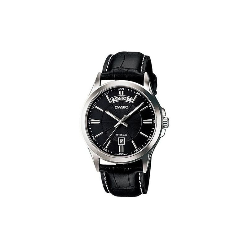

Casio STANDARD Series Business Casual 50 m Waterproof Quartz Movement Artificial Leather Strap Japanese and Korean Watch Men s Watch MTP-1381L-1A чорний