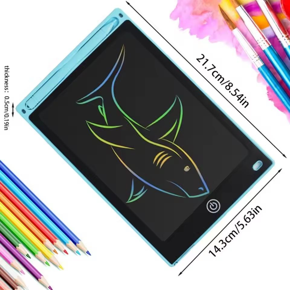 8,5 Zoll LCD Zeichenbrett Tragbares wiederverwendbares LCD Schreibtablett Löschbar mit Batterie Elektronisches Tablett Board Geburtstagsgeschenk