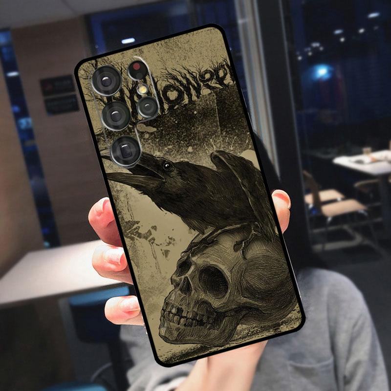 The Raven Halloween Cover For Samsung Galaxy S25 Ultra S24 S22 S21 S23 Plus S20 FE S9 S10 S24 FE Phone Case