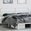 VidaXL Tête de lit métal blanc 193 cm 352664