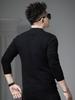 European-Style Half-Turtleneck Sweater for Men, Autumn Trendy Brand Printed Base Shirt, 2025 New Model, High-End Men's Knitwear