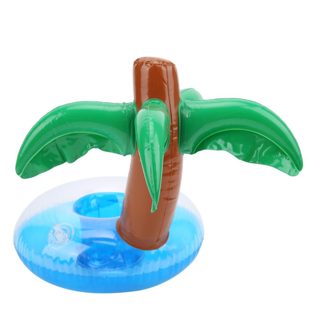 12pcs Coconut Trees Inflatable Pool Drink Holder Beach Party Cup Holder Decoration