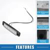 A ABSOPRO Front Rear Side Marker Lights Waterproof Rectangular Position Lamp for Trailer, Truck,