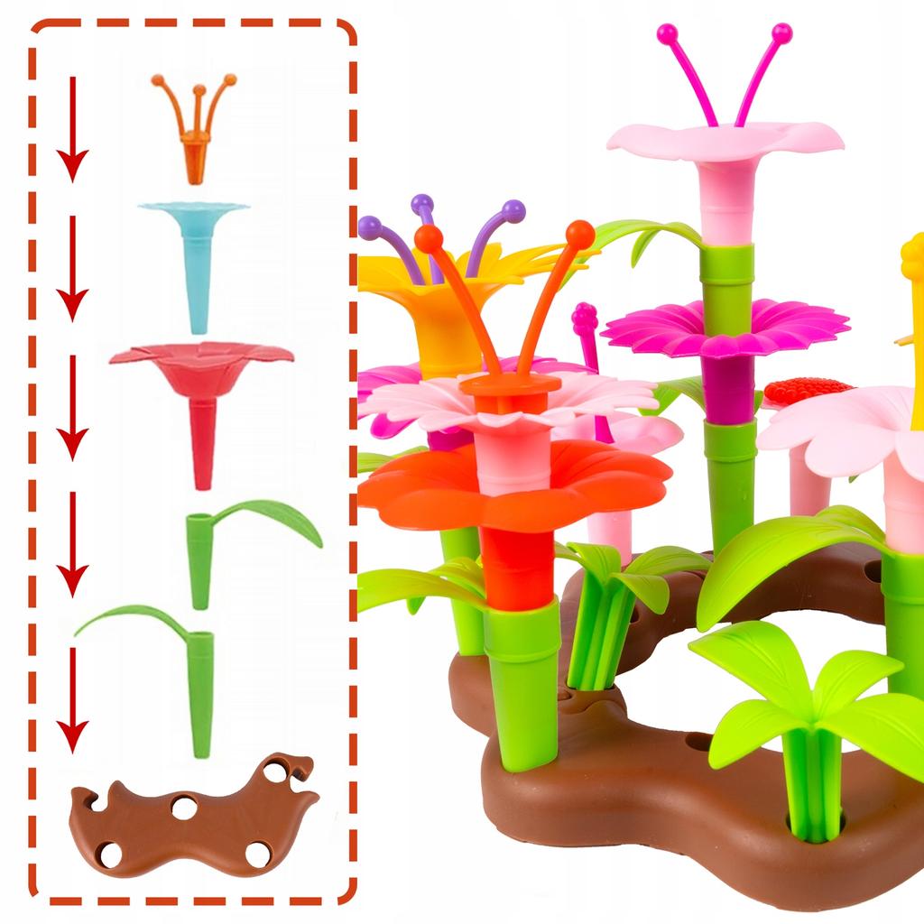 [PACZB] Construction Blocks Flowers Garden Watering Can 95 pcs Z3066