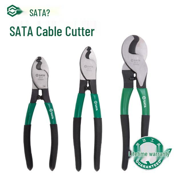SATA Electrician s Wire Shears: 6, 8, 10-inch - Models 72501, 72502, 72503 for Cutting and Breaking Wire 6-inch Model 72501