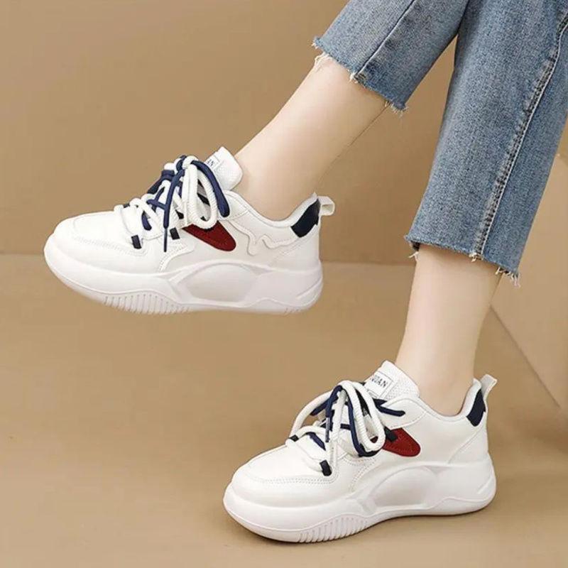 Popular Dad Shoes Women 2025 Spring and Autumn New Little White Shoes Versatile Women's Shoes Soft Sole Non-slip Waterproof Summer Sports Shoes