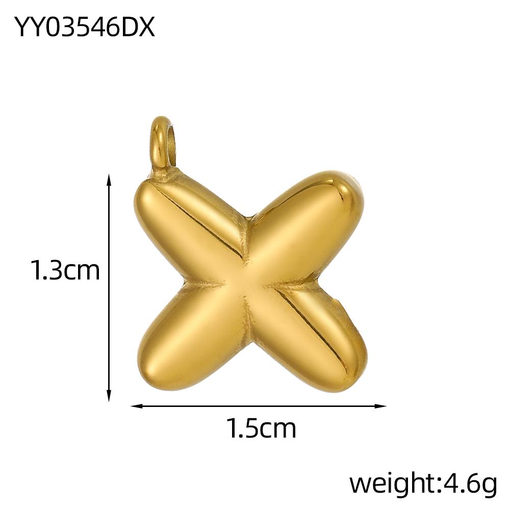 CARLIDANA Stainless Steel Gold Plated Alphabet 26 Letters Name Jewelry Mini Minimalist Bubble Initial Pendants for Necklace DIY