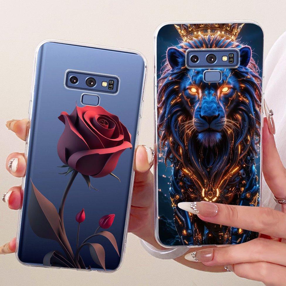 Transparent Cover For Samsung Note9 Case Cute Fashion Butterfly Funny Painted Casing For Samsung Galaxy Note9 SM-N960F SM-N9600