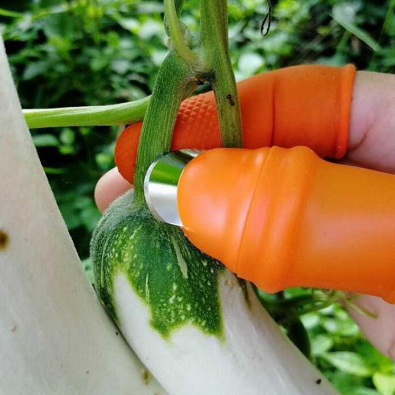 Silicone Finger Protector Picking Plants Cutting Vegetable Thumb Knife Garden Tools
