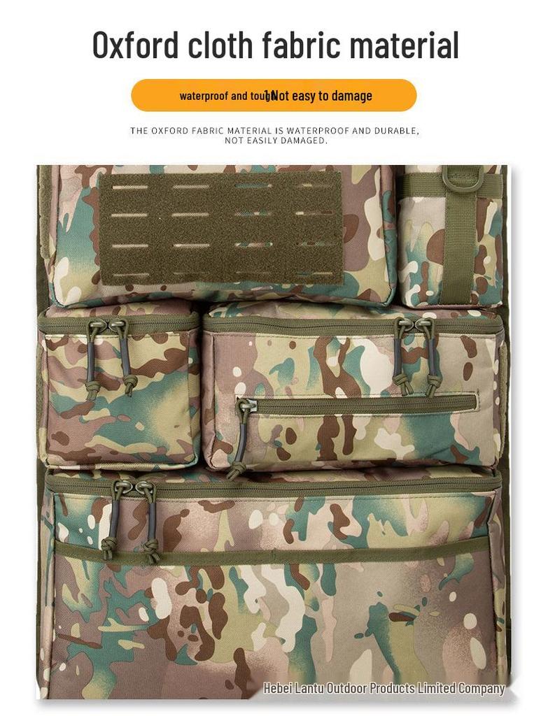 Outdoor Tactical Camouflage Car Seat Back Storage Bag
