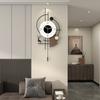 Modern Minimalist Swing Wall Clock - Silent Pendulum Decor for Living Room & Entryway, Elegant Wall Clock