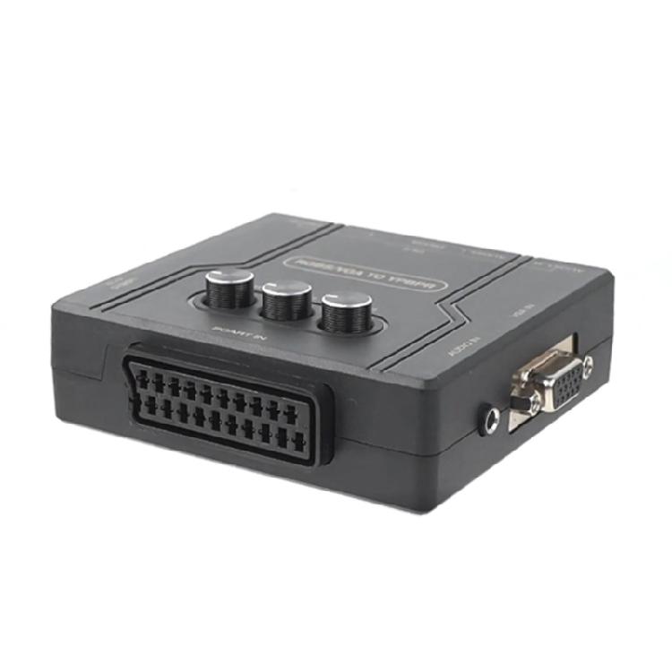 Multifunction RGBS SCART VGA to YPBPR Component Adapter Game Signal Converter Device for Smooth Gameplay on Modern Displays