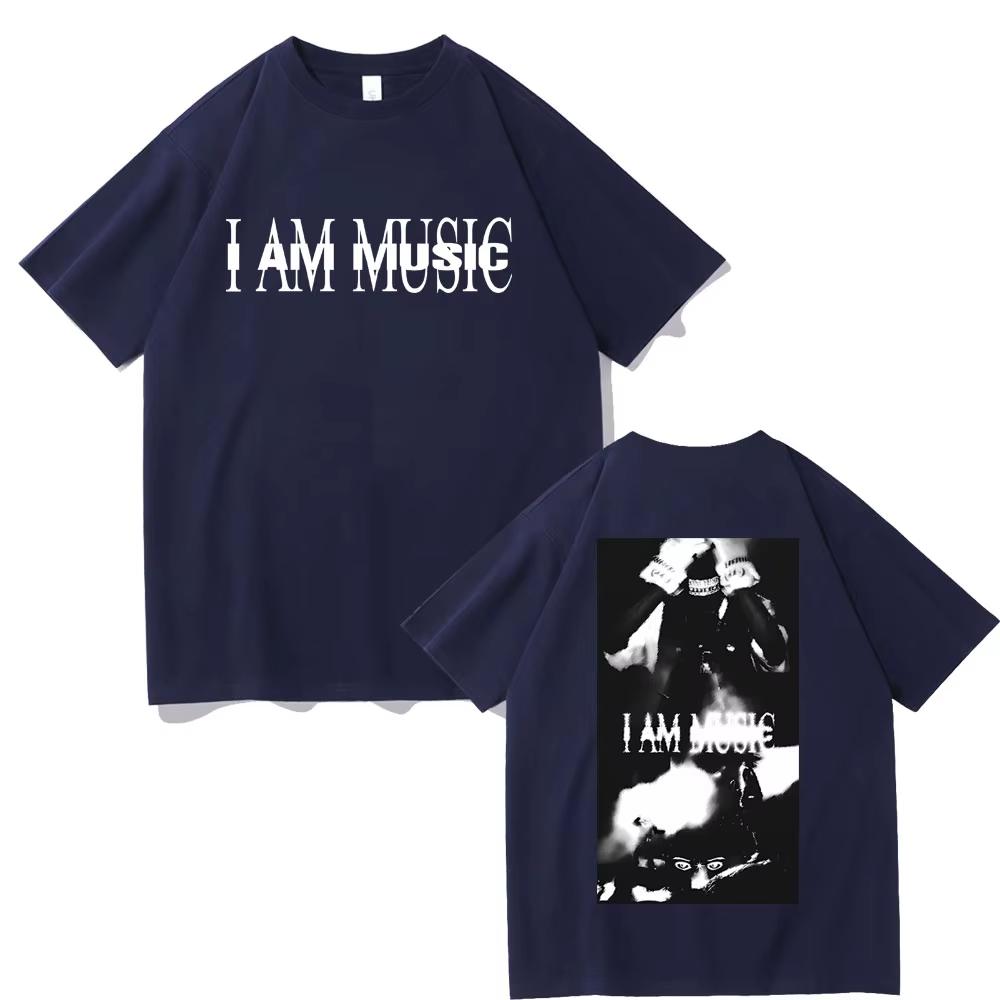 Rapper Playboi Carti bavlněné pánské tričko I Am Music Album grafika oversized Krátký rukáv Dámské Streetwear Tričko