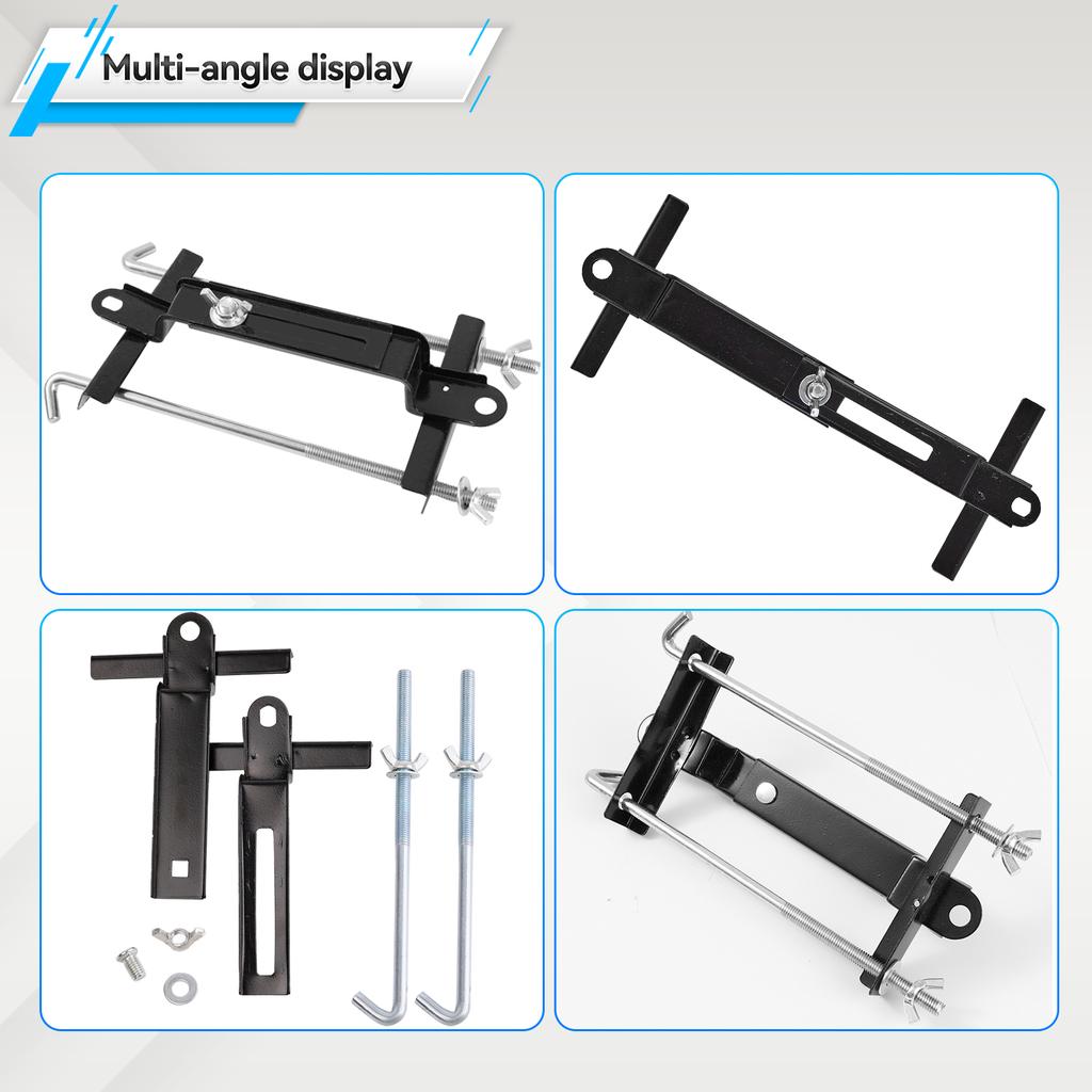 Verstellbare Auto Querträgerhalterung Korrosionsbeständigkeit Querträger Batteriehalter Verdickter Querträger Batterie Ablageregal für Auto SUV