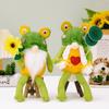 Frog Green Playful Gnome Ornaments For Spring Themed Decor Cute And Design Fun