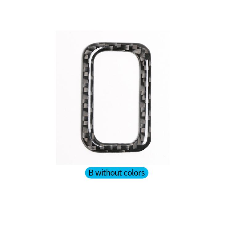 For Mercedes Benz W205 C180 C200 C300 C Class 2017-2025 Carbon Fiber Car Interior Rear Trunk Switch Button Trim Frame Stickers