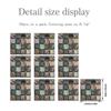 40pc Peel and Stick 3D Mosaic Tile Stickers Self Adhesive Crystal Tiles for Kitchen Bathroom Wall Backsplash Renovation