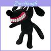 Plush Siren Head Horror Black Dog Doll With Barking Teeth For Kids And Collectors